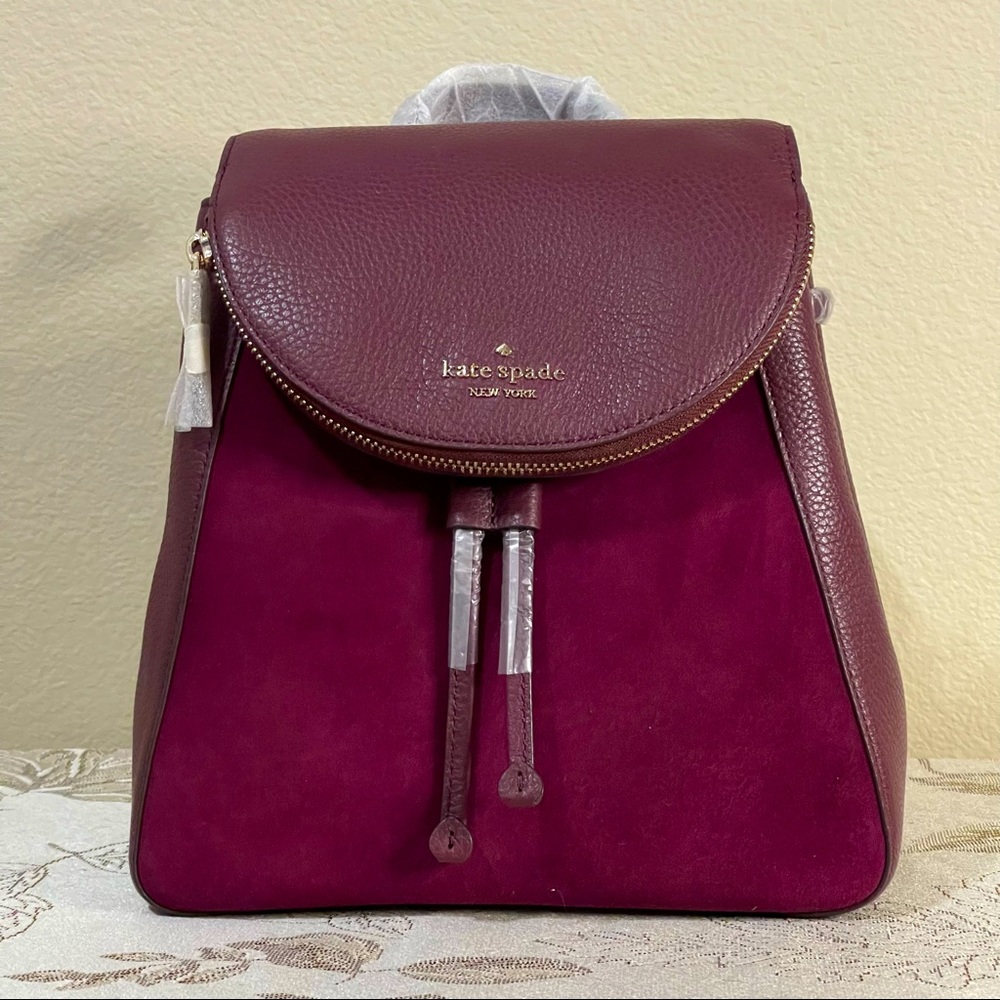 NWT Kate Spade Leila Medium Flap Backpack